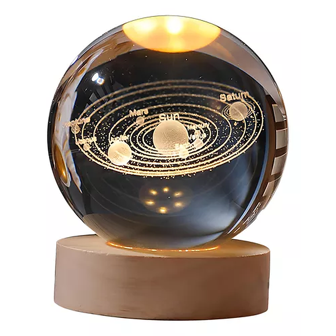 Lámpara de Cristal 3D – Ilumina tu Espacio con el Universo