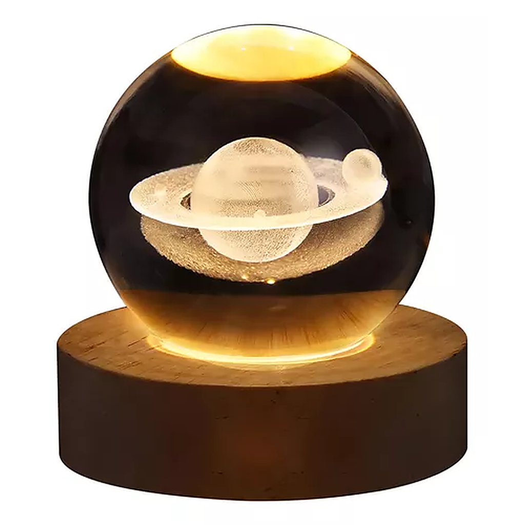 Lámpara de Cristal 3D – Ilumina tu Espacio con el Universo