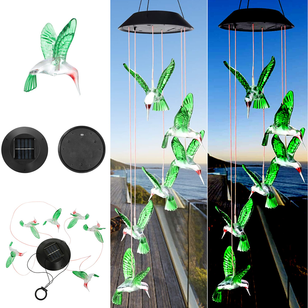 Móvil Solar Colgante con Luces – Decora e Ilumina tu Jardín
