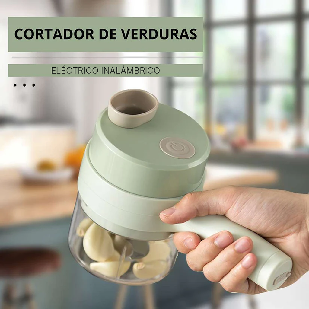 Cortador Eléctrico de Verduras – ¡Cocina Más Fácil y Rápido!