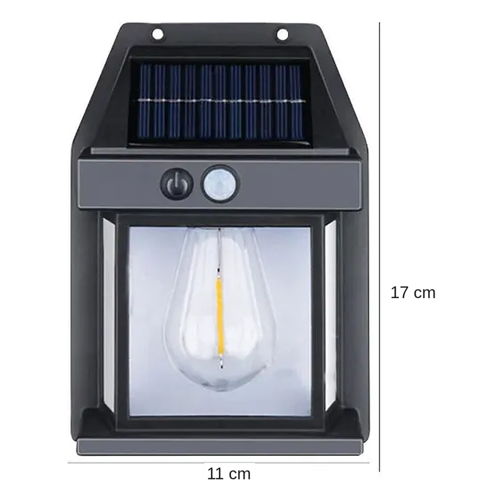 Farol Solar de Pared con Sensor – Ilumina tus Exteriores