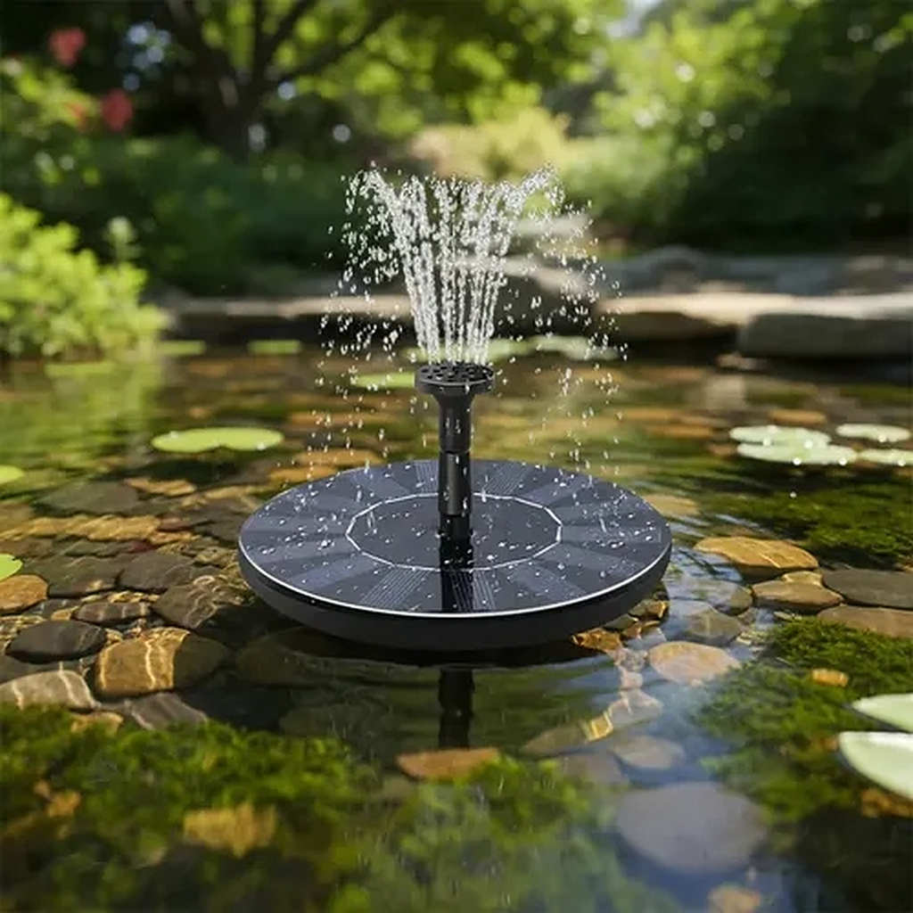 Fuente de Agua Solar Flotante para Piscinas, Estanques y Jardines