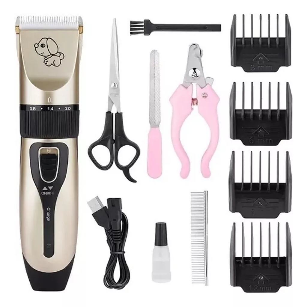 Máquina Cortadora de Pelo para Perros y Gatos – Kit de Peluquería Recargable