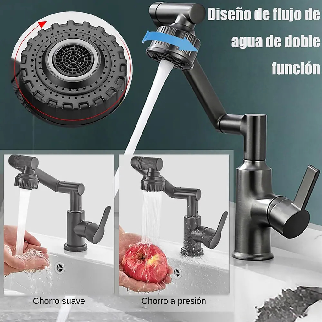 Grifo de Cocina Giratorio 360° – Más Comodidad y Alcance