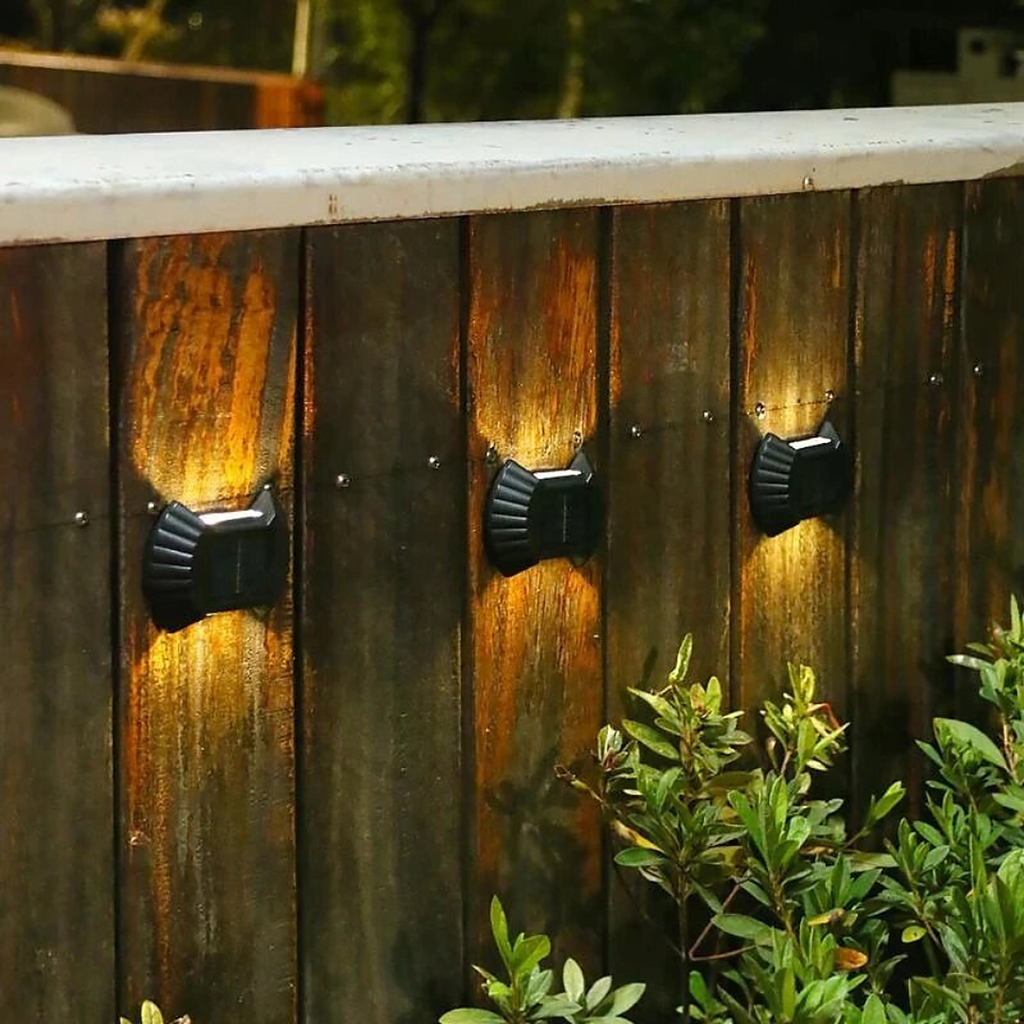 Pack 4 Luces Solares de Pared – Ilumina tu Terraza y Jardín
