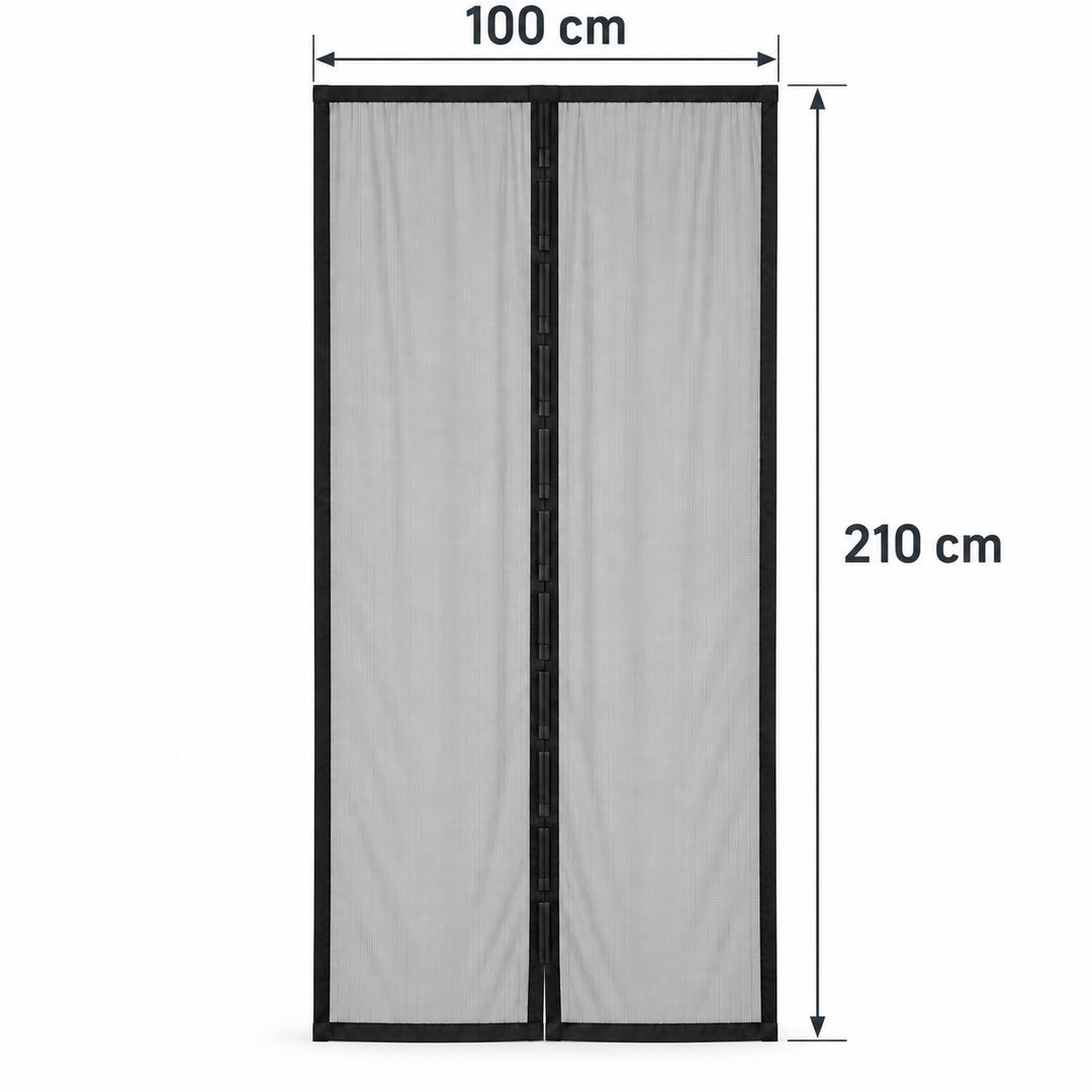 Cortina Mosquitera de Malla 100 × 210 cm – Protección contra Insectos para Puertas