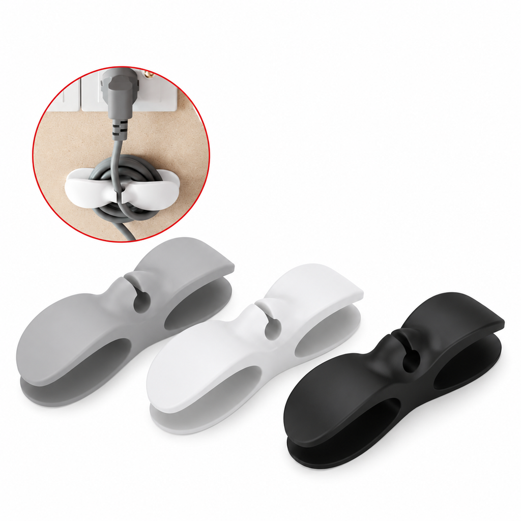 Organizador de Cables – Orden y Comodidad | Pack 3 Unidades